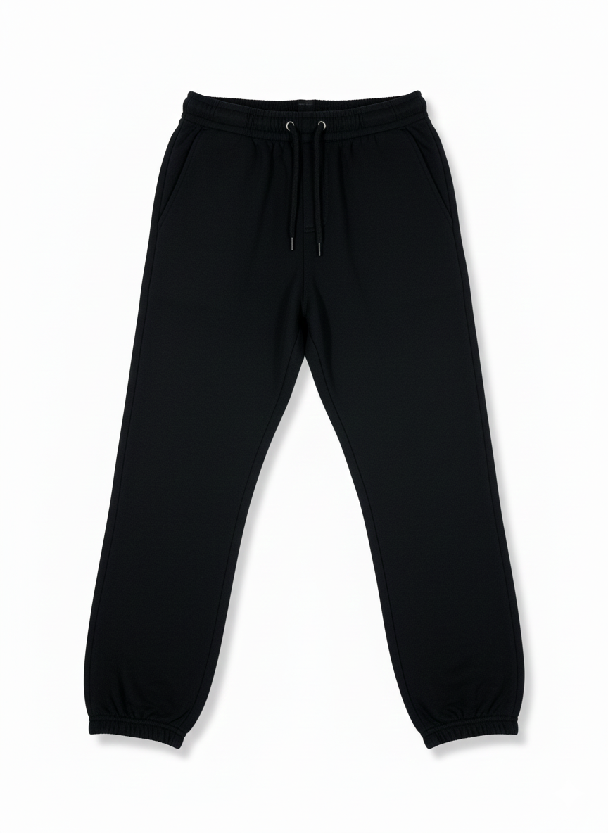 Essential Black Everyday Joggers