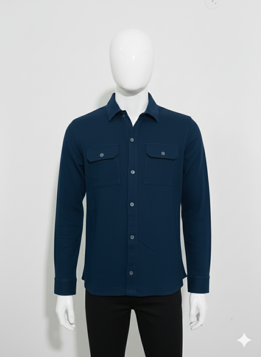 Midnight Heavy Jersey Over-shirt