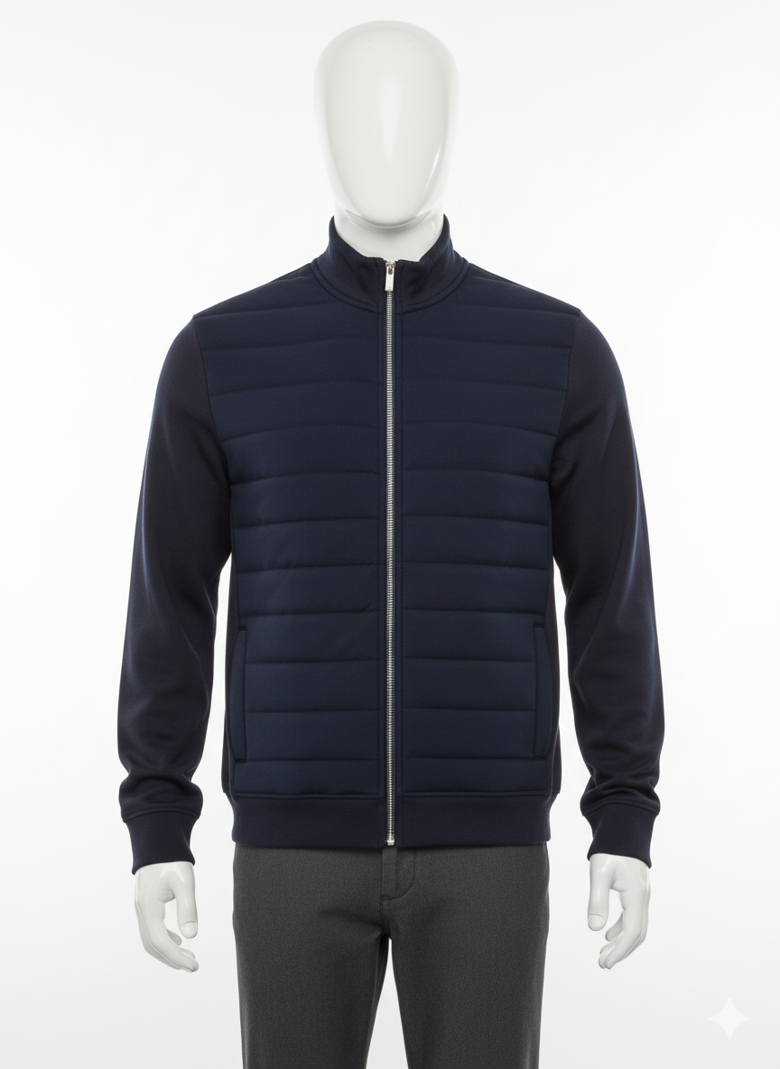 Navy Horizon Puffer Jacket