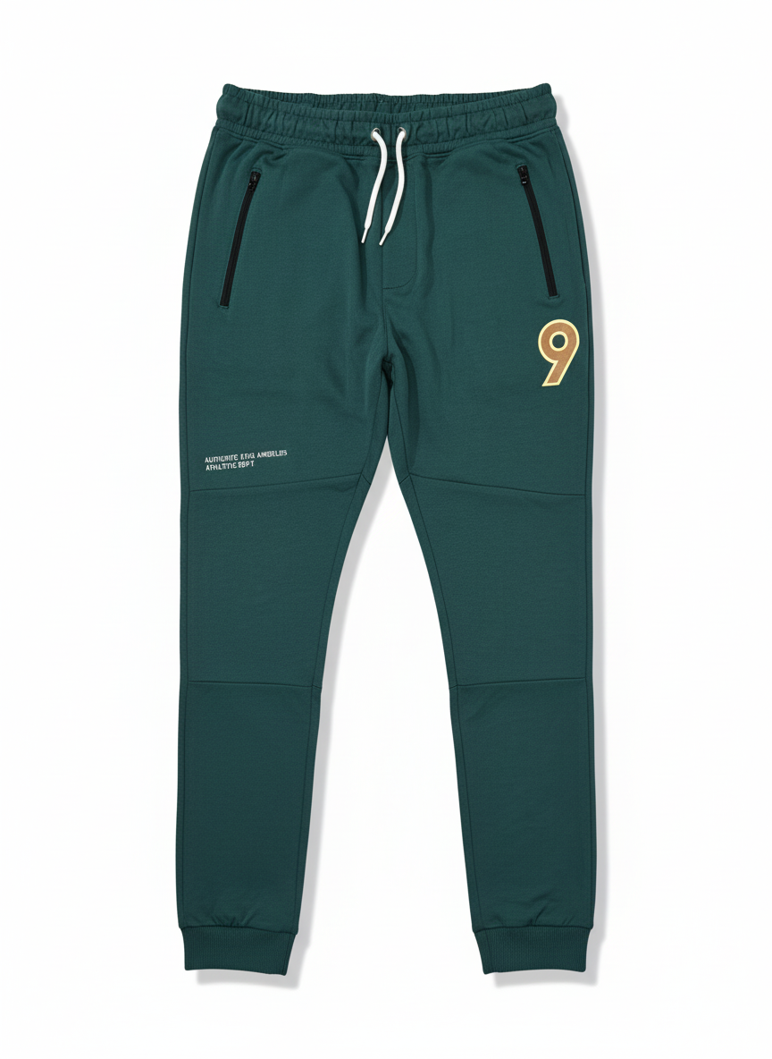 Green Athletic Fleece Joggers