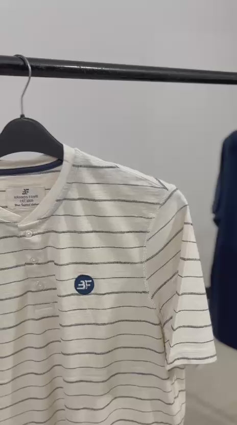 Classic Stripe Henley Tee