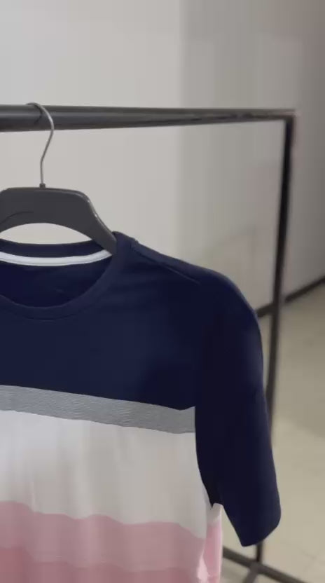 Midnight Horizon Color-block Tee